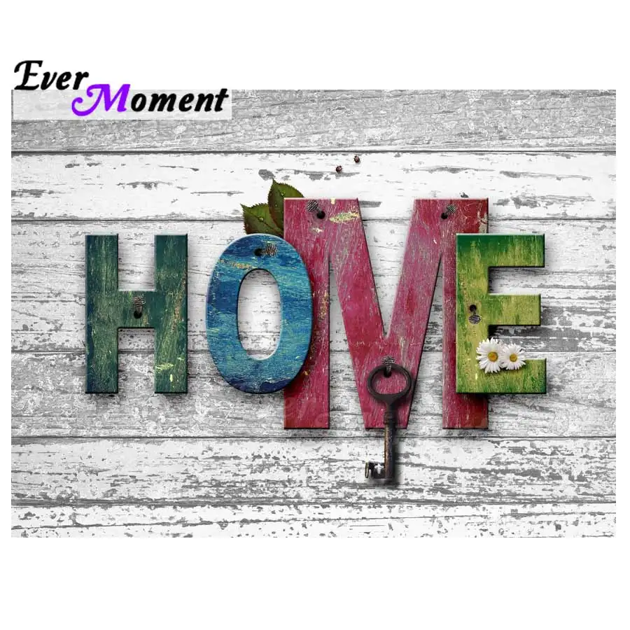 Ever Moment Алмазная картина для дома с надписями мозаичное украшение полностью