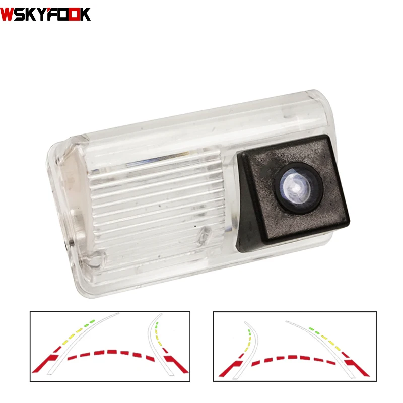 Dynamic track no LED CCD HD камера заднего вида для Toyota Corolla EX E120 E130 Verso Spacio 2001~ 2007 E121 резервная камера динамическая траектория cuver - Название цвета: Dynamic track no LED