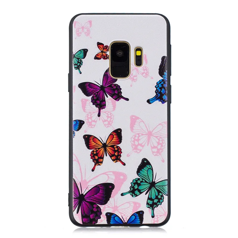 Чехол HEMASOLY Relif для Samsung Galaxy S9 S8 Plus S7 S6 Edge мягкий силиконовый чехол задней панели