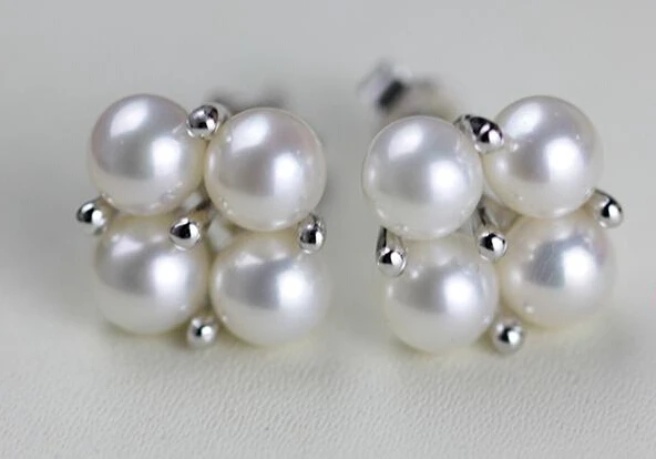 Мини жемчужные серьги Sixiecao 4 мм|pearl earrings|earrings earringearrings 4mm |