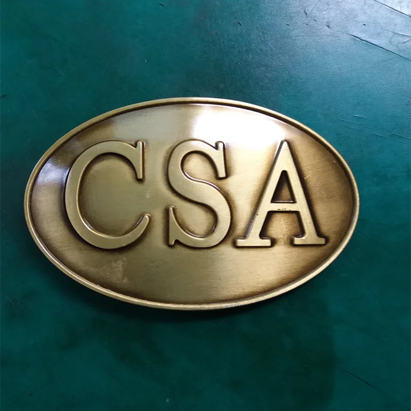 1 шт. бронзовая музыкальная ковбойская пряжка с буквами CSA для ремня шириной 4