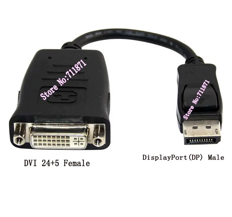 Активный DP порт дисплея к DVI разъем преобразователя поддержка Eyefinity