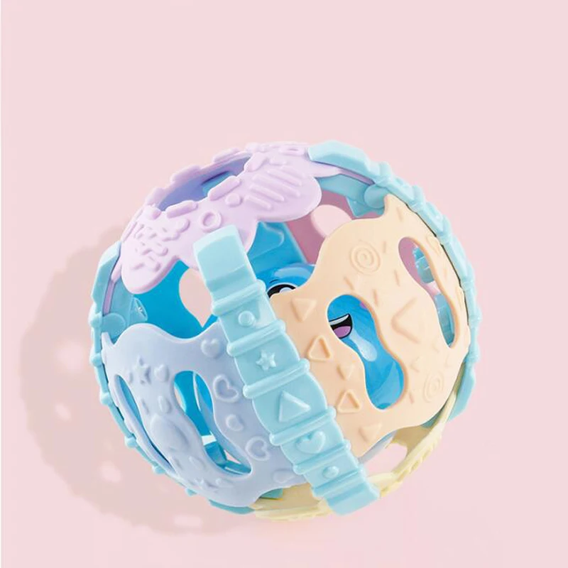 1 шт. электрическая погремушка мягкий резиновый светильник Музыкальная молярный