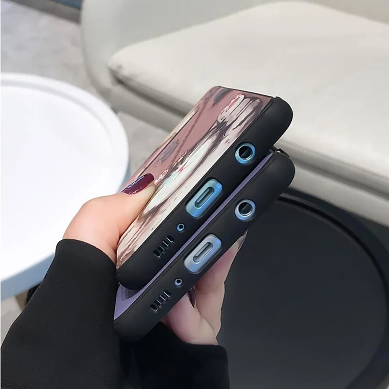 YHBBCASES мягкий чехол с мультипликационным карманом и кроликом для Samsung Note 8 9 Lazy Cat