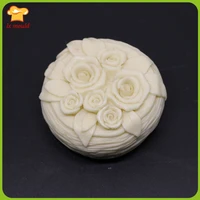 3d rose candles soap silicone molds roses ye zizao mode grain beautiful candle mould