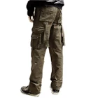 Брюки-карго мужские хлопковые, Рабочий Комбинезон, свободные штаны в стиле милитари, бриджи