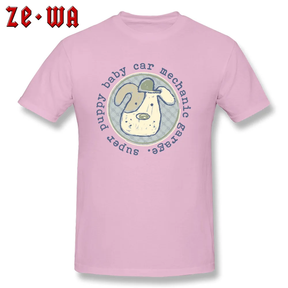 Светильник синяя футболка Мужская с принтом щенка и собаки облегающие топы