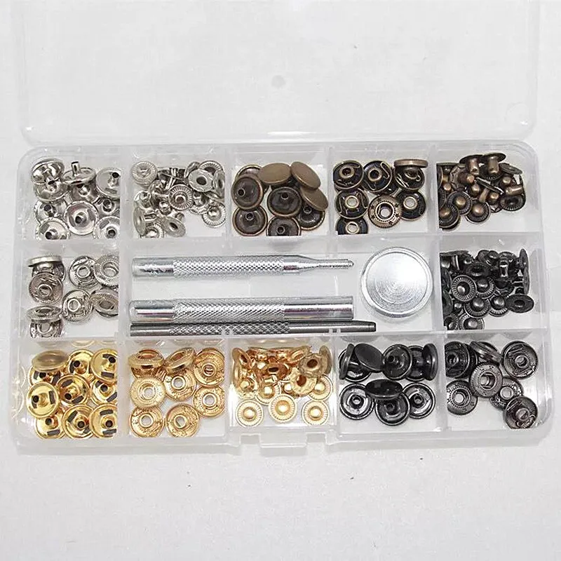 40 комплектов 12 мм металлические застежки Нажимные кнопки попперы шитье кожа