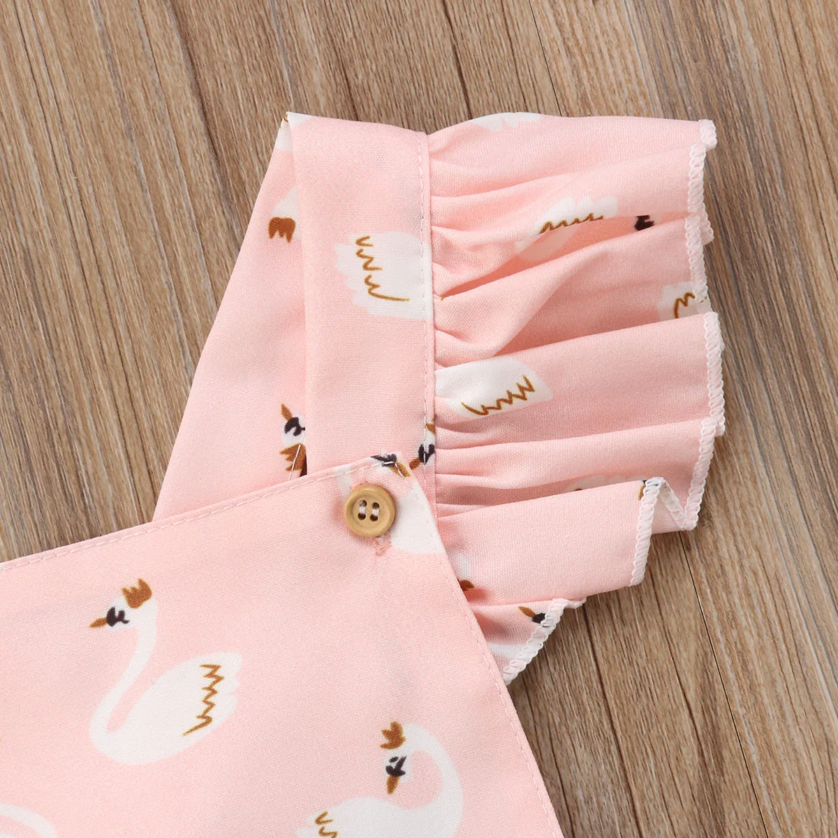 Новинка лета 2018 Одежда для новорожденных младенцев девочек летающий рукав