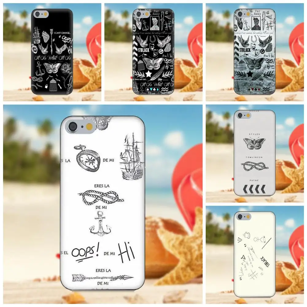 Oedmeb Ларри стилинсон татуировки One Direction для iPhone X 4S 5S 5C SE 6S 7 8 Plus Galaxy Note 5 6 S9 + Grand Core Prime