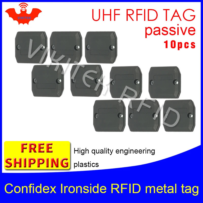 

UHF RFID анти Металлический тег confidex ironside 915 МГц 868 МГц Impinj Monza4QT 10 шт. Бесплатная доставка Прочный ABS Смарт пассивный RFID метки