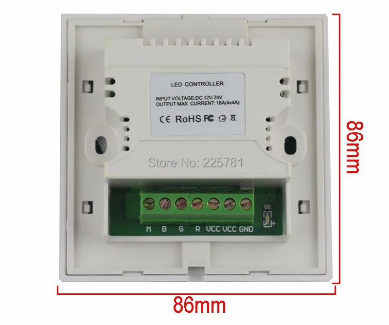 Легкая RGBW светодиодный Сенсорная панель пульта настенный диммер СВЕТОДИОДНЫЙ