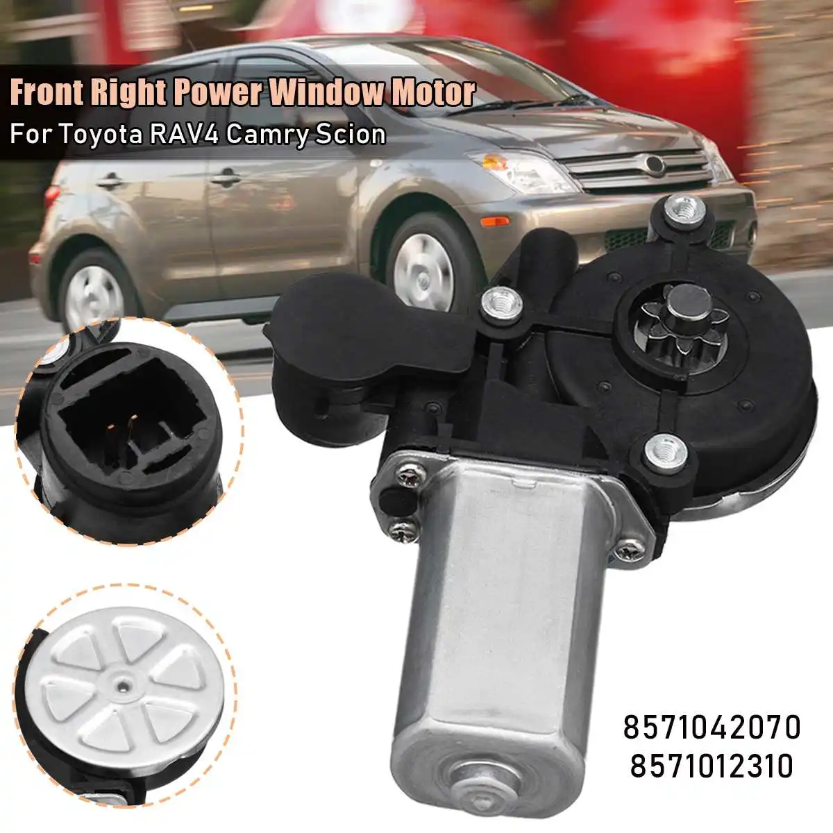 Front right Двигатель переднего правого левого пассажирского стеклоподъемника для Toyota RAV4 Camry Highlander Scion 8571042070 47-10009 - Цвет: Front right