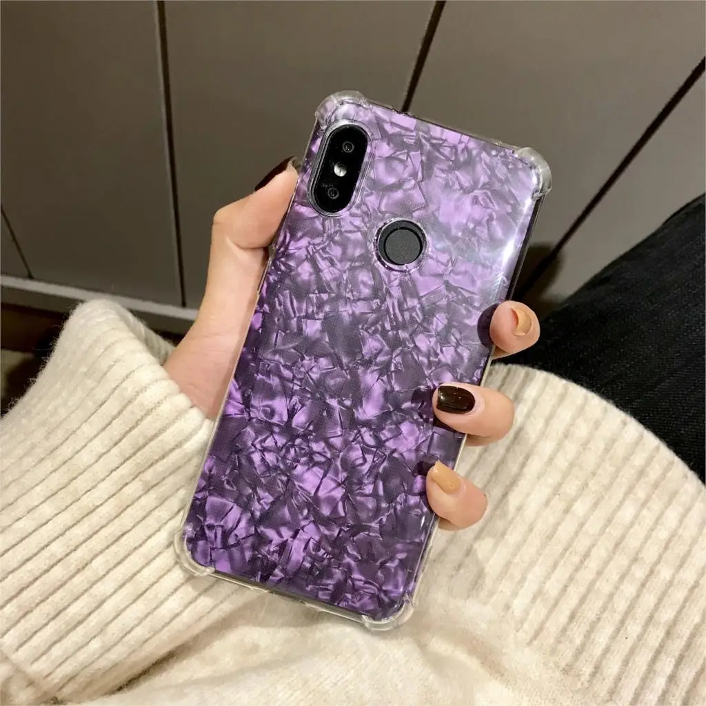 Противоударный мраморный защитный силиконовый чехол из ТПУ Для XiaoMi A2 Lite A1 9 SE 8 Play