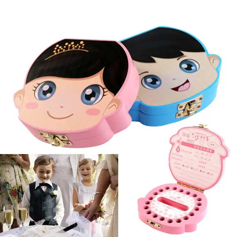 Португальская/испанская детская деревянная шкатулка для зубов искусственное