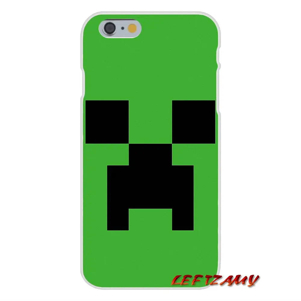 Для iPhone X 4 4S 5 5S 5C SE 6 6S 7 8 Plus аксессуары чехол для телефона криперы Minecraft