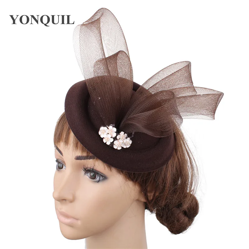 Шляпка в западном стиле женская элегантная Вуалетка фатиновый аксессуар для
