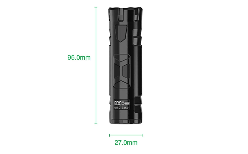 Heavengifts Rincoe Mechman 80 Вт TC коробка мод мощность на 18650 батарея различные защиты Vape испаритель vs панк 86 Вт/холодная сталь 100