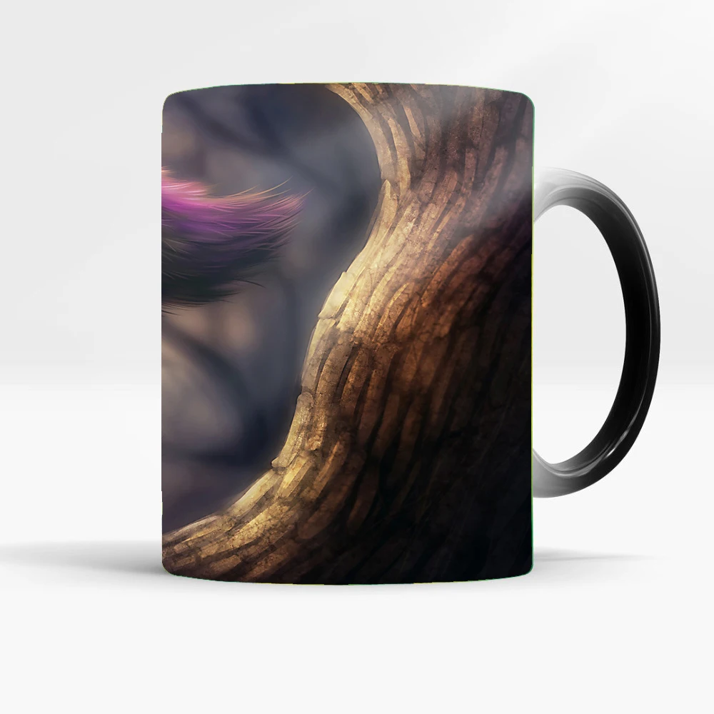 Светильник Термочувствительная кофейная кружка волшебный кот 350 мл фарфоровая