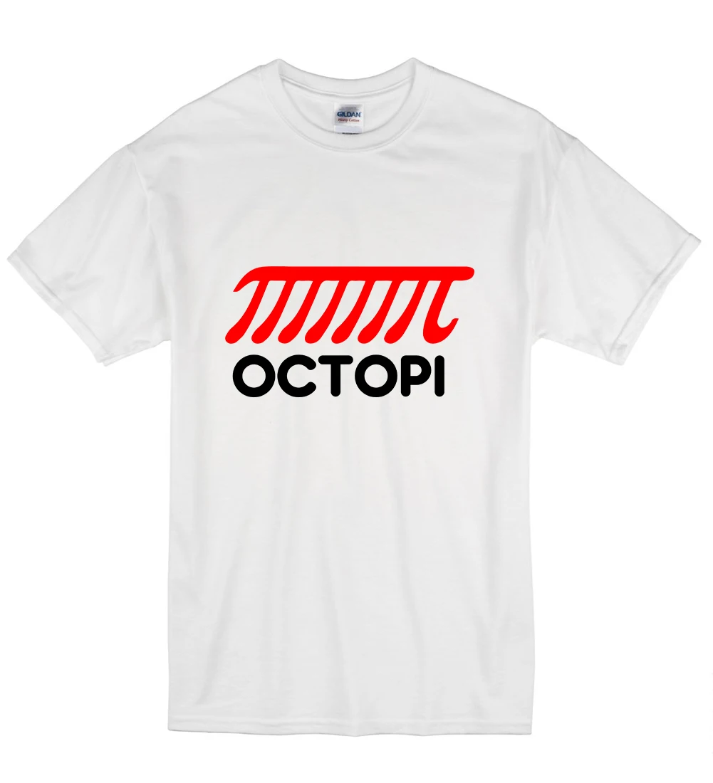2019 смешная хипстерская футболка Octopus Pi для мужчин и женщин | Мужская одежда
