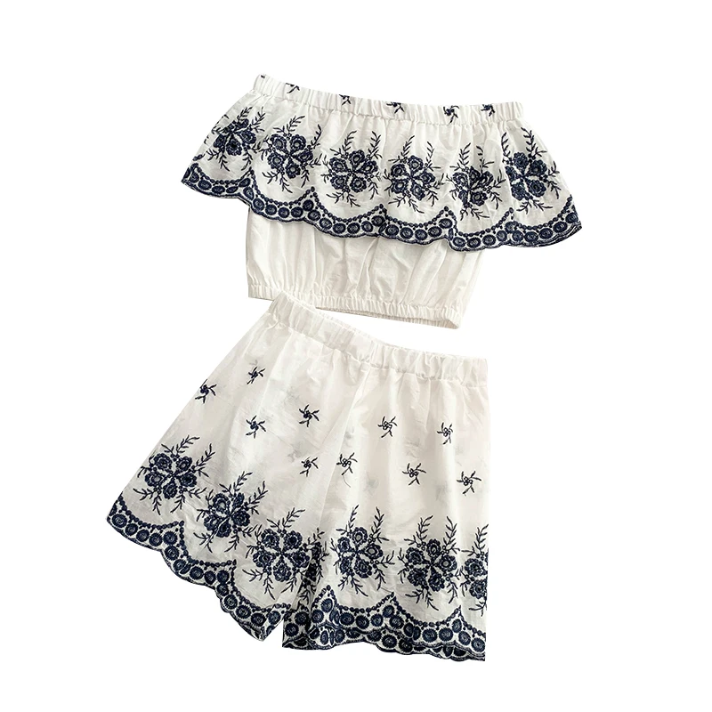 Женский пляжный комплект из двух предметов новинка 2019 летний сексуальный топ с