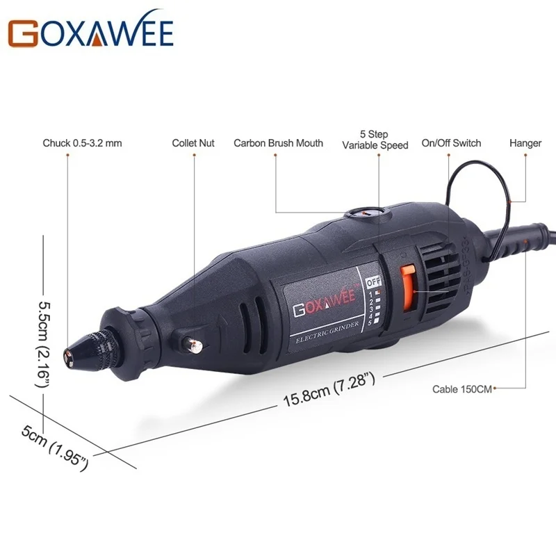 110 V/220 V Мощность инструменты электрические мини-дрель роторная дробилка DIY алмазного бурения полировальная машинка 6/130/180 пк вращающихся инструментов DREMEL аксессуары