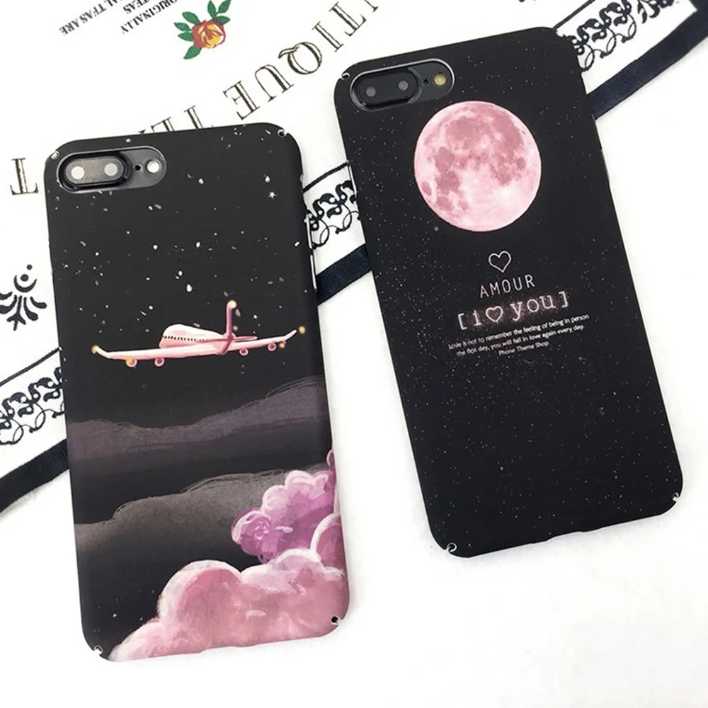 Чехол KISSCASE Plane Moon для iPhone 8 7 6 6S Plus X XS Max XR чехлы телефонов 10 5 5S SE чехол |