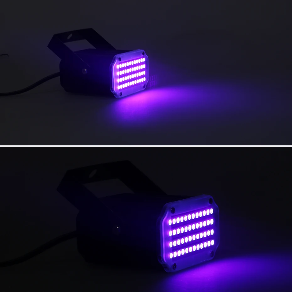ALIEN 48 RGB УФ светодиодный DJ диско Звук Активированный сценический эффект освещения вечерние праздничные Клубные стробоскопы с пультом дистанционного управления