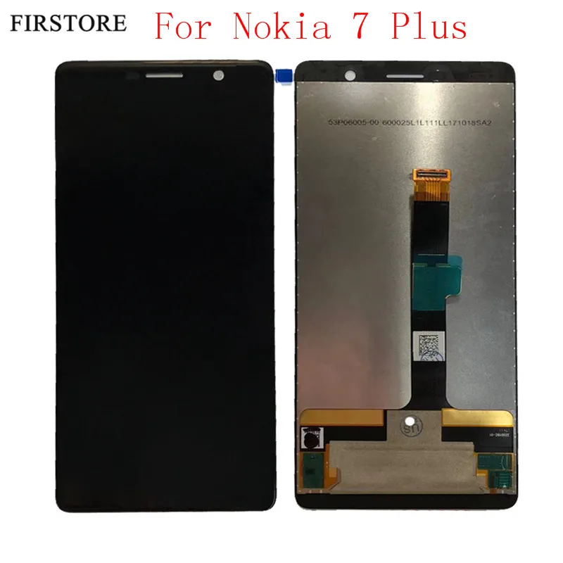 Черный ЖК-дисплей для Nokia 7 PLUS lcd с сенсорным дигитайзером в сборе