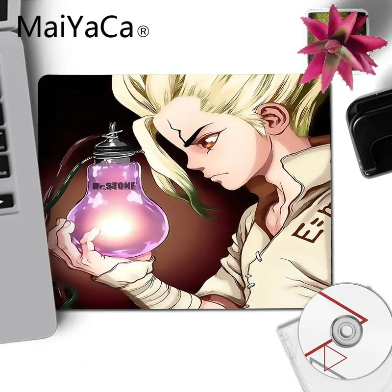 Игровой коврик для мыши ноутбука MaiYaCa с рисунком dr stone аниме нескользящий игровой