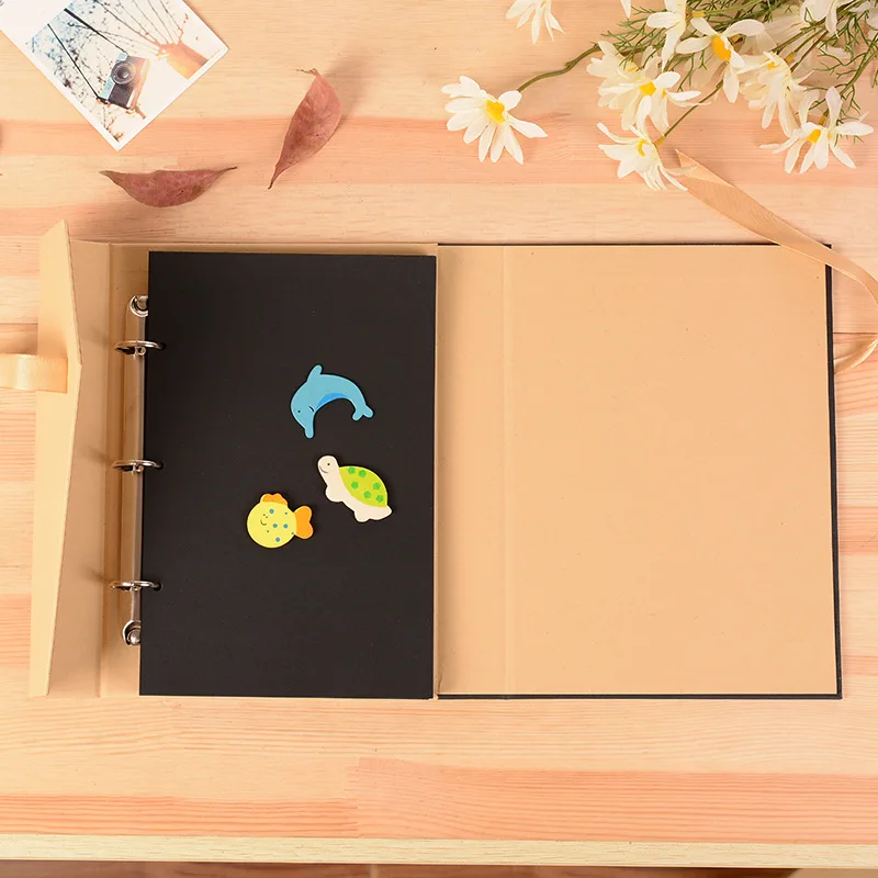DIY 10Inch Vintage Photo Album Retro 30*pages Loose-Leaf Paper Frame Albums Friends Family Gift Scrapbooking Picture frame | Дом и сад