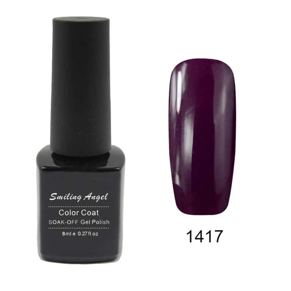 1417 Улыбчивый ангелочек Новые 8 мл GelPolish Гели для ногтей uv/LED Soak Off UV Гель для ногтей Лаки с высокое качество Vernis полу постоянный 05 - Цвет: 1417