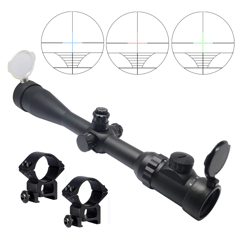 Mcoplus 6 24x50 мм 1/8MOA ИК красный зеленый и синий светящаяся оптика огонь охотничий