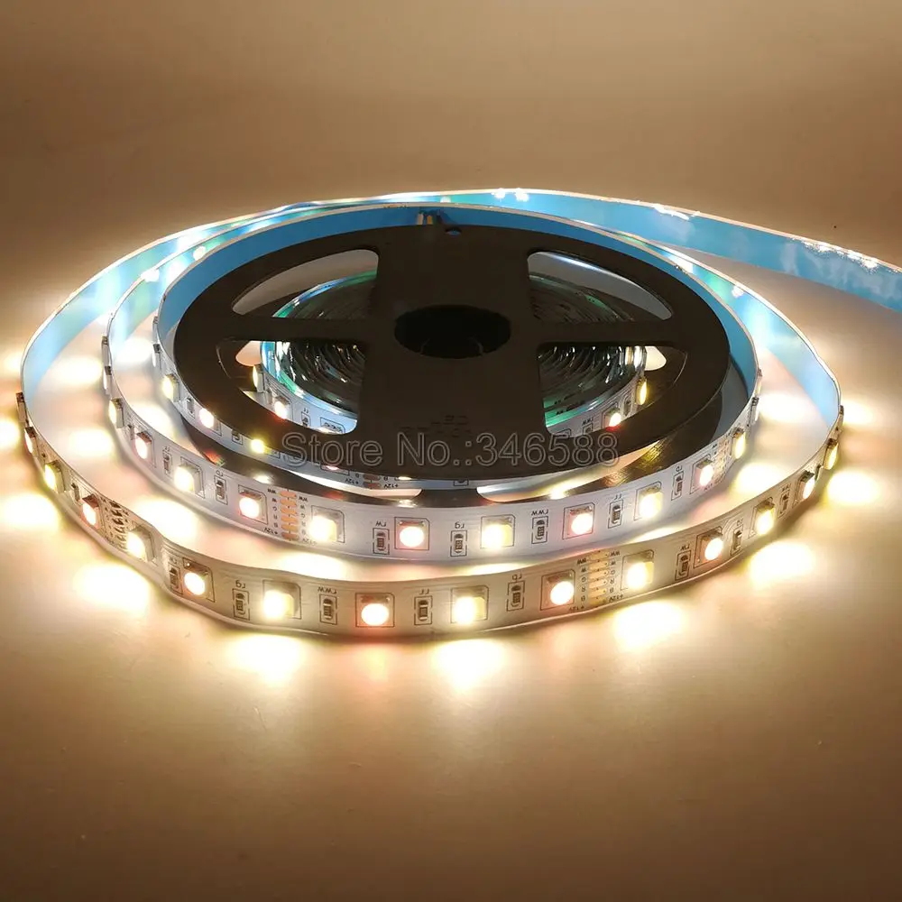 Светодиодная лента RGB + CCT 5 м CW WW 2 в 1 СВЕТОДИОДНАЯ SMD 5050 светодиодная полоса