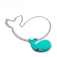 whale mold kitchen toys cake fondant biscuit press icing set stamp cookie cutter tools stainless steel best seller baking knife