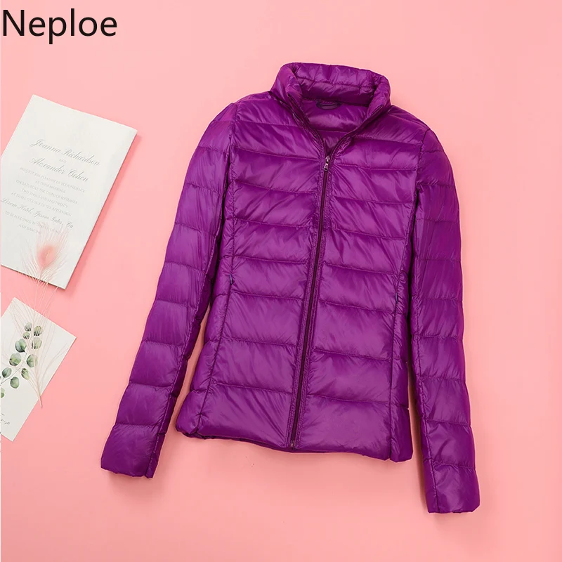 Neploe корейский стоячий воротник обтягивающие Плиссированные пальто сладкий