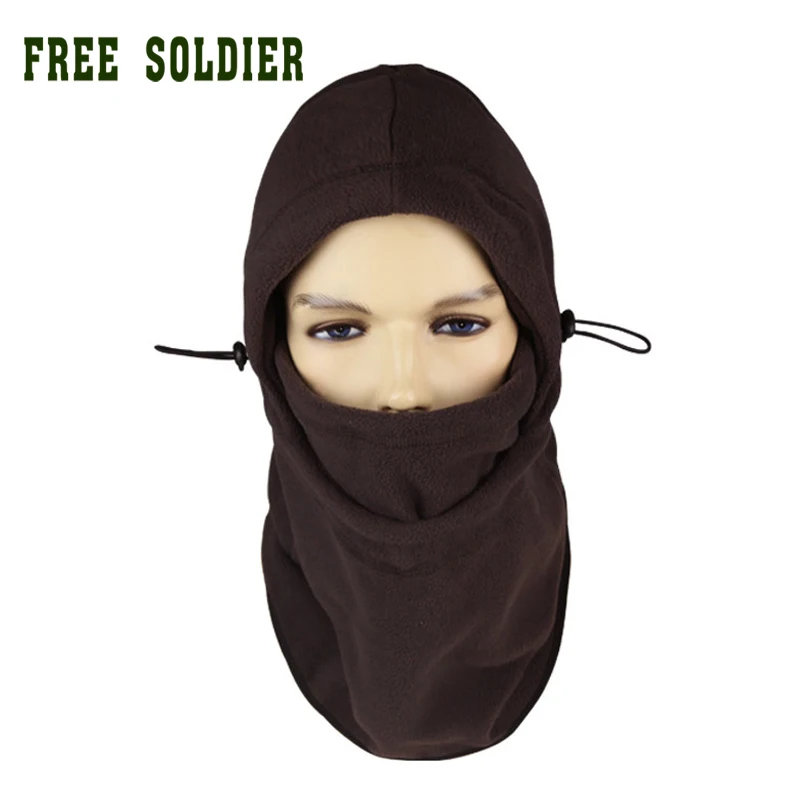 Шапка из двуслойной флисовой ткани теплоизоляционная шапка носок военная шарф