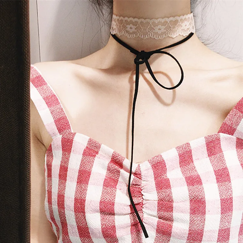 Ожерелье-чокер женское кружевное, в готическом стиле