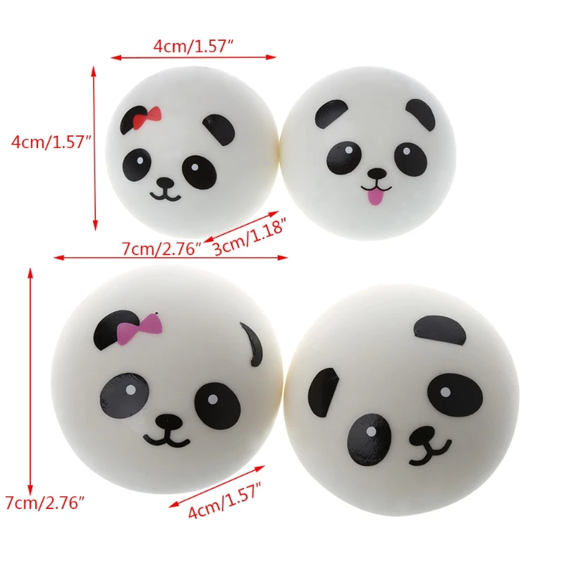 

Squishy Panda Bun Stress Reliever Ball Slow Rising Decompression Toys Kids Toy