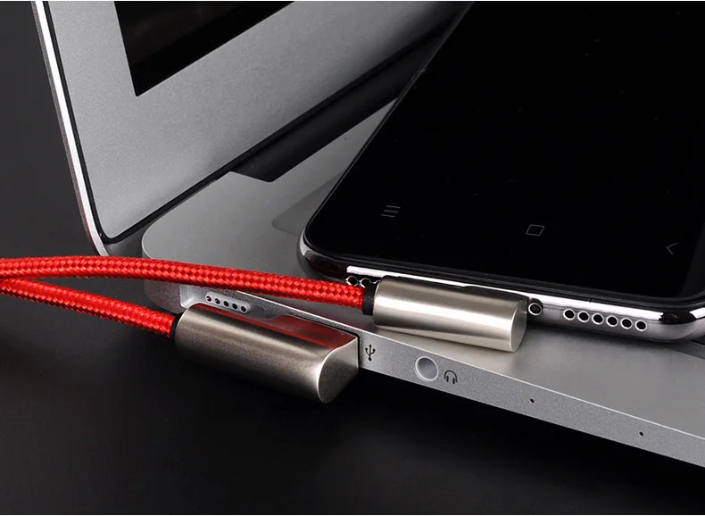 2.1A Быстрая зарядка type C USB-C кабель 90 градусов изгиб USBC Android телефон игра зарядное устройство Тип C кабель для передачи данных для huawei LG