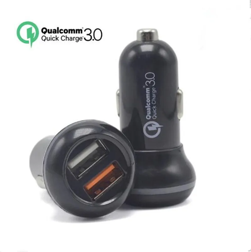Для Qualcomm Быстрое Зарядное Устройство 3.0 9 В 12 2 Порт Mini USB автомобильное для iPhone 7 6 s