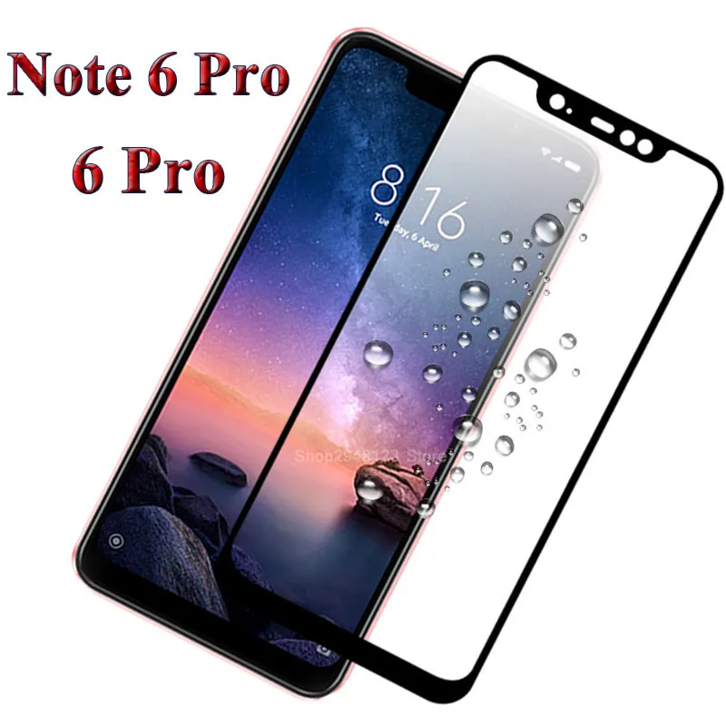 Защитное стекло для Xiaomi Redmi Note 6 Pro Защитная пленка закаленное защиты экрана |