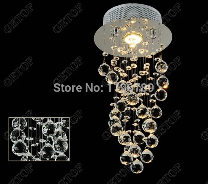 Светодиодная хрустальная люстра для спальни коридора прихожей входа бара