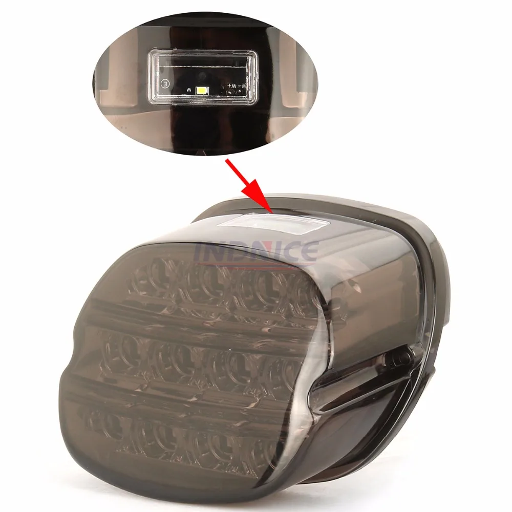 Дымчатые линзы светодиодный тормозной фонарь светильник s для harley FLST FLSTF хвост