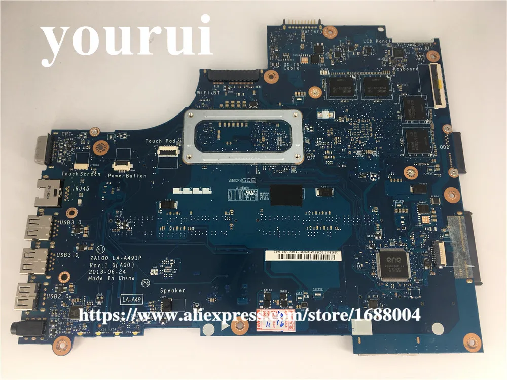 Материнская плата ZAL00 LA-A491P 0TXW71 для Dell Latitude 3540 материнская ноутбука SR170 i5-4200U