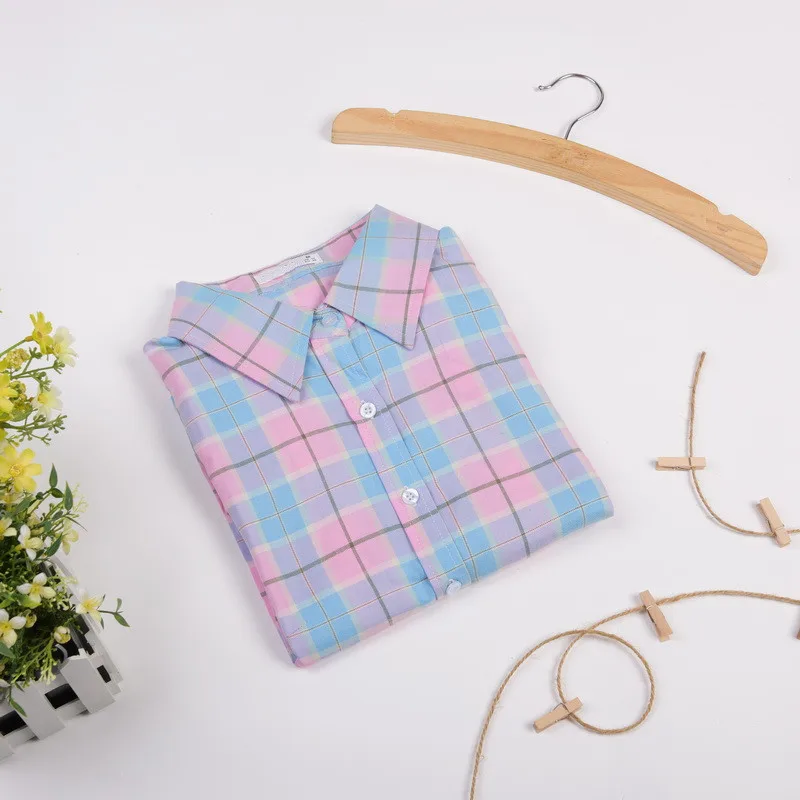 Женская хлопковая блузка с длинным рукавом и цветочным принтом|cotton blouse|women cotton