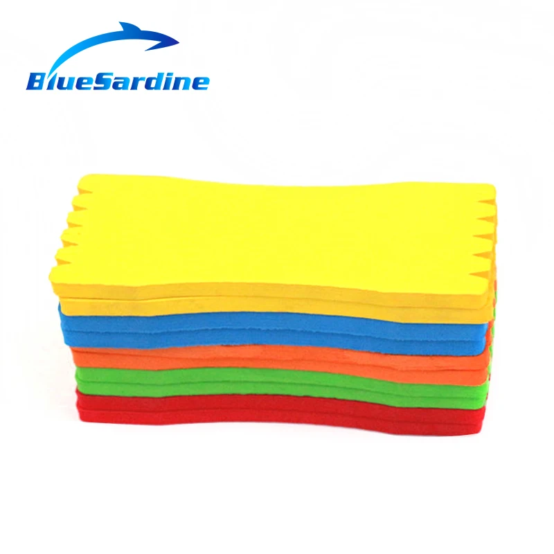 BlueSardine 10 шт. пенопластовая линейная доска подвесные EVA обмотки аксессуары для плат 16,5 см* 6,5 см* 0,8 см рыболовные снасти коробка