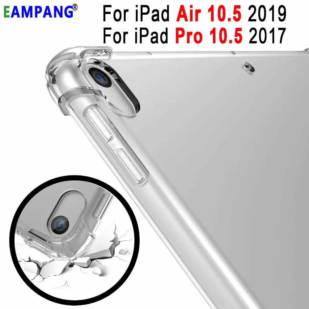 Ультратонкий чехол для Apple iPad Air 3 2019 Pro 10 5 2017 из ТПУ силиконовый прозрачный с