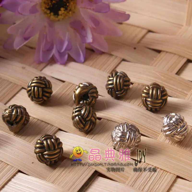 30 шт./лот пеньковый мяч китайский узел Кнопки веревки Монополия вычет ребенка