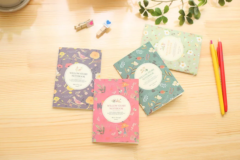 20 шт. ; корейский цветок и птица карманы 12*8,5 см Memo Pad для ноутбуков корейский канцелярские принадлежности, стиль Канцелярские Школьные Инструменты